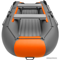 Моторно-гребная лодка Roger Boat Trofey 3300 (без киля, графит/оранжевый)