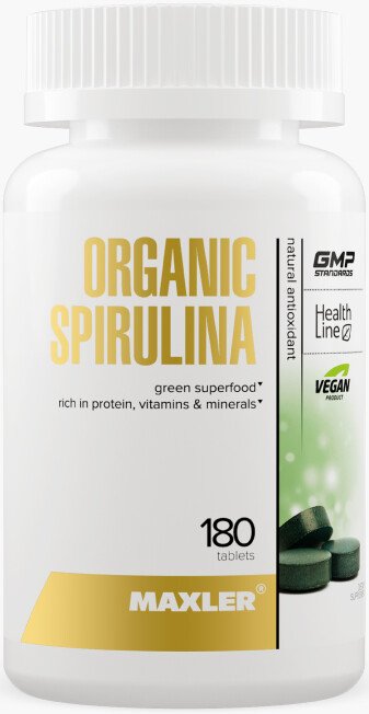 

БАД Maxler Organic Spirulina (180 таблеток)