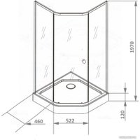 Душевой уголок Parly ZEP91B