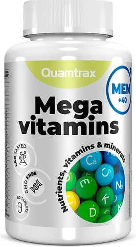 БАД Quamtrax Nutrition Mega Vitamins for men (60 таблеток)