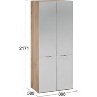 Шкаф распашной Трия Глосс 580 СМ-319.07.004 (яблоня беллуно)