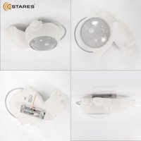 Припотолочная люстра Estares Kids Astronaut 70W A-ON/OFF-520x360x200-SILVER/WHITE-220-IP20