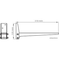 Кронштейн Kromax MICRO-4 (серебристый)