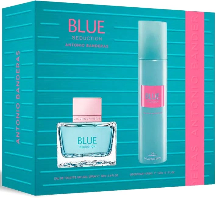 

Подарочный набор Antonio Banderas Blue Seduction Wave EdT 80 мл + дезодорант 150 мл