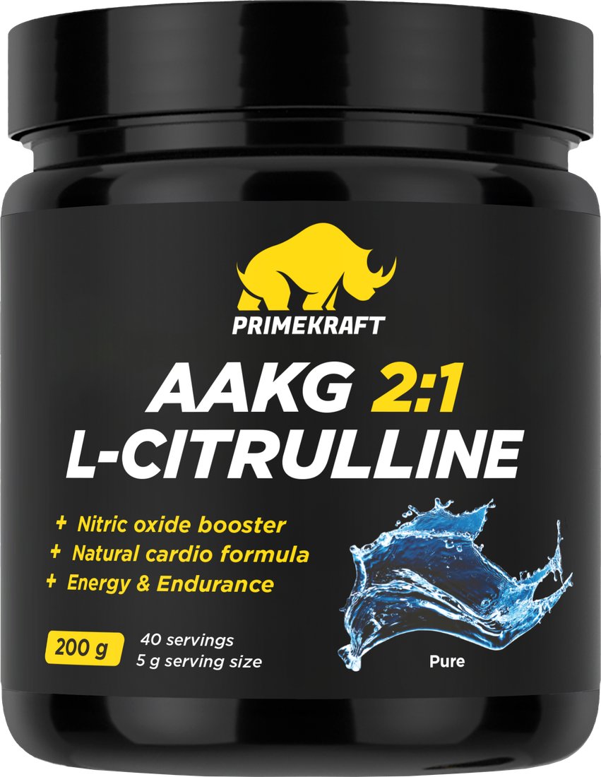 

AAKG Prime Kraft Aakg 2:1 & L-Citrulline Dl-Malate (200г, чистый)
