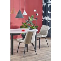 Кухонный стол Halmar Ringo 102-142/102/76 (кашемир/черный)