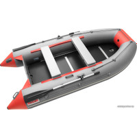 Моторно-гребная лодка Roger Boat Hunter Keel 3200 (малокилевая, серый/красный)