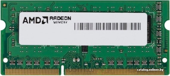 Оперативная память AMD 4GB DDR3 SO-DIMM PC3-12800 [R534G1601S1S-UGO]