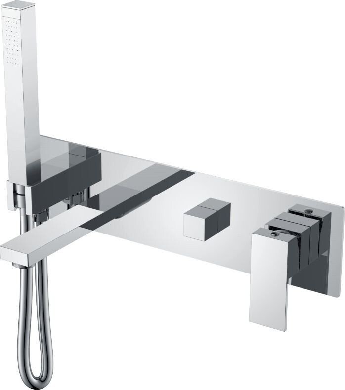 Смеситель без скрытого механизма Boheme Qubic 474-2-CR (хром)