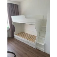 Двухъярусная кровать Можга Капризун 6 с ящиками Р443 (белый)