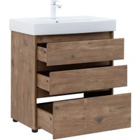  Aquanet Тумба под умывальник Nova Lite 75 302474 (дуб рустикальный)