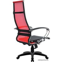 Офисное кресло Metta SK-1-BK Комплект 7, Pl тр/сечен (пластиковые ролики, красный)