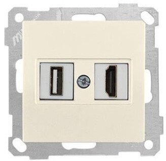 

Розетка HDMI Mutlusan 2100-459-0102 (слоновая кость)