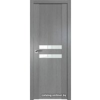 Межкомнатная дверь ProfilDoors 2.03XN L 50х200 (грувд серый, стекло lacobel белый лак)