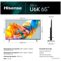 MiniLED телевизор Hisense 65U6KQ