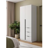 Шкаф распашной Mio Tesoro Мельбурн 2DG3S (белый)