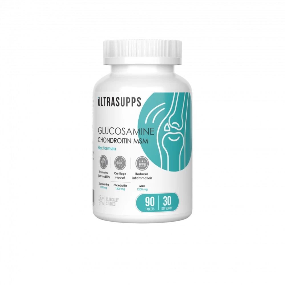 БАД ULtraSupps Glucosamine+Chondoitine+MSM (90 таблеток)