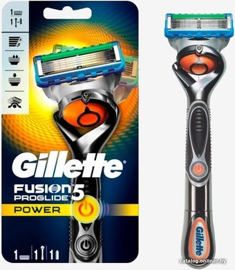 Бритвенный станок Gillette Fusion5 Proglide Power Flexball 1 сменная кассета