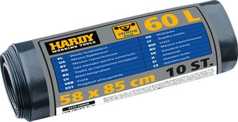 Пакеты для мусора Hardy 0470-200608 (10 шт)