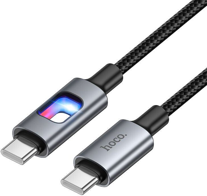 Кабель Hoco U144 60W USB Type-C - USB Type-C (1.2 м, черный)