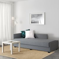 Кровать Ikea Нэрснес 200x80 (серый, сандсбру) 105.186.48