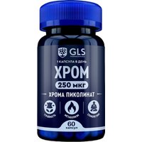 БАД GLS Pharmaceuticals Хрома пиколинат 250 №60 (капсулы по 240мг) в Солигорске