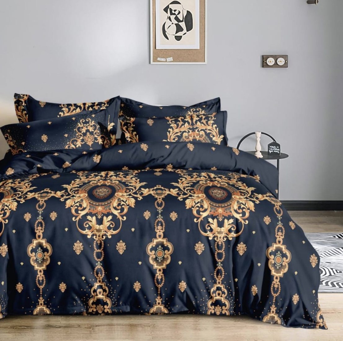 

2-спальный комплект постельного белья Alleri Эко Сатин 2сп СС-569