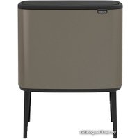 Система сортировки мусора Brabantia Bo Touch Bin 11+23 л (платиновый)