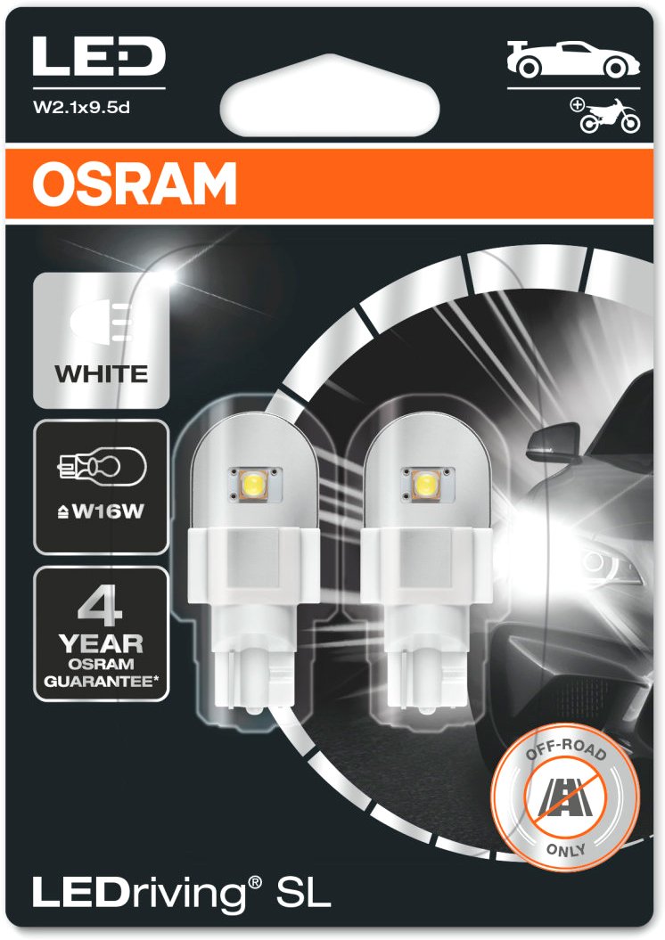 

Светодиодная лампа Osram LEDriving SL W16W White 921DWP-02B (блистер, 2 шт)