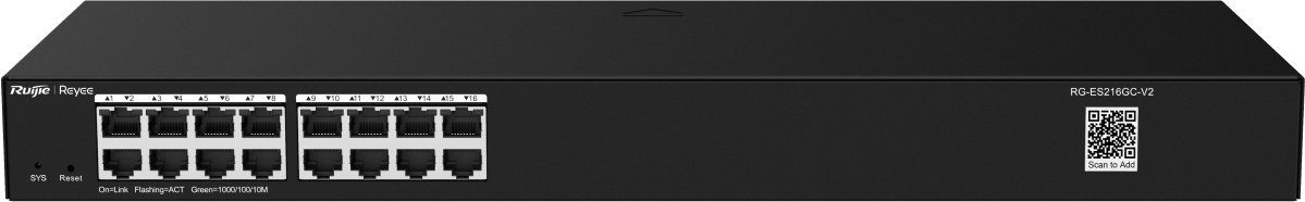 

Настраиваемый коммутатор Ruijie Networks RG-ES216GC