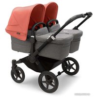 Универсальная коляска Bugaboo Donkey 5 Twin (Black/Grey/Sunrise Red)