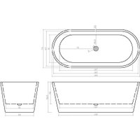 Ванна Cerutti Spa Resia CT7388 1680x730x580