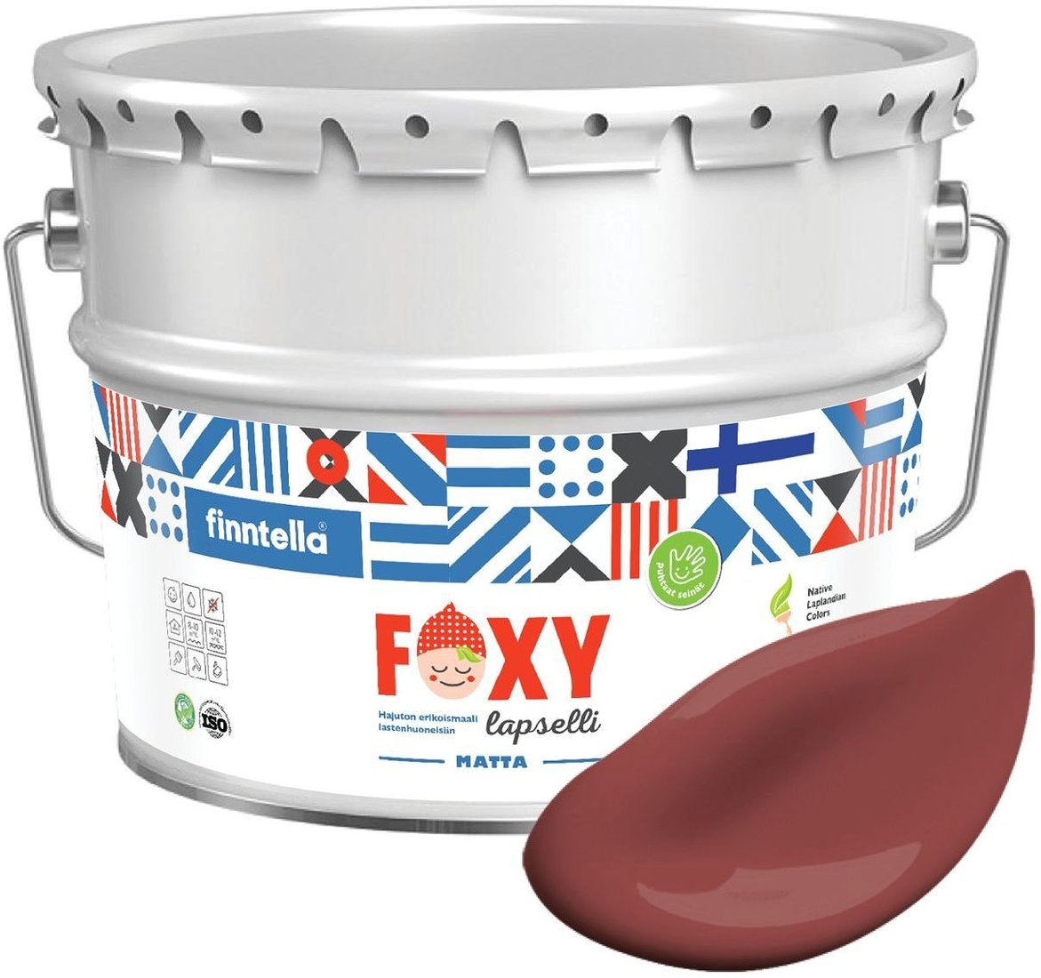 

Краска Finntella Foxy Lapselli Matte Punatulkku F-50-1-9-FL250 9 л (красный)