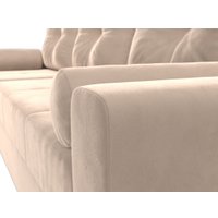 Угловой диван Лига диванов Верона лайт левый (велюр бежевый)