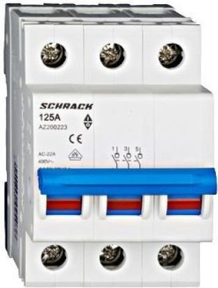 Выключатель нагрузки Schrack Technik AZ 3p 125A AZ200223