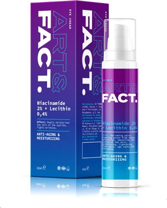  Art&Fact Крем для кожи вокруг глаз увлажняющий niacinamide 2% + lecithin 0,4%
