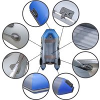 Моторно-гребная лодка Муссон 2800 НД (серый/синий)