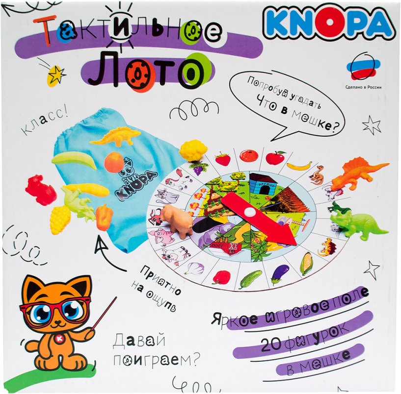 

Развивающая игра Knopa Тактильное лото 87064