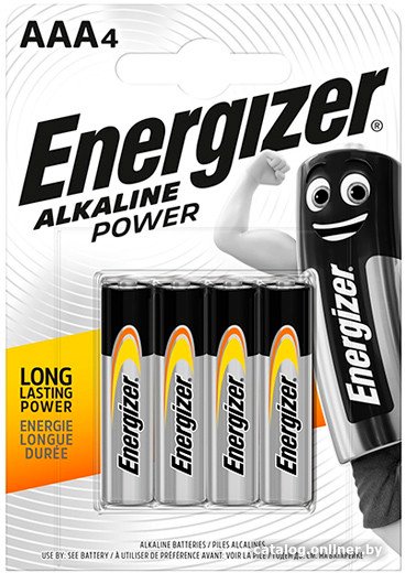 Батарейка Energizer AlkalinePower LR03/AAA 4шт