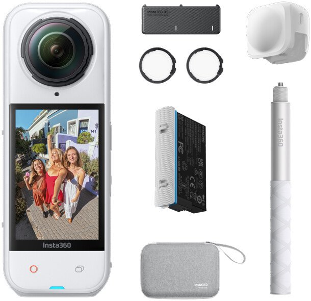 Экшен-камера Insta360 X5 Limited Edition Essentials Bundle (белый)
