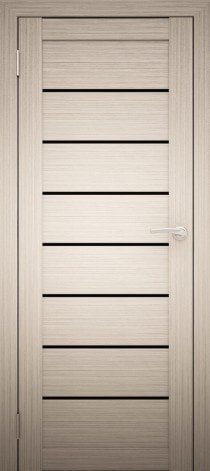 Юни Амати 1 (ч) 80x200 (дуб беленый/черное стекло)