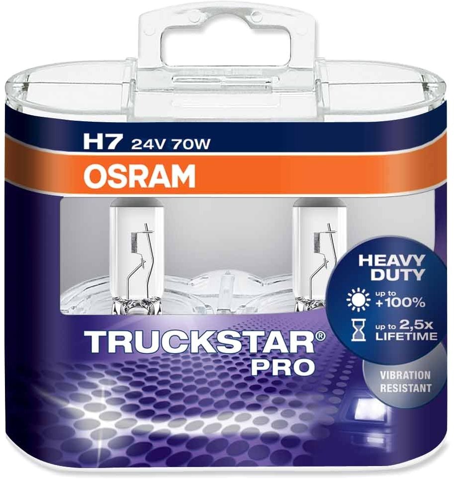 

Галогенная лампа Osram H7 Truckstar Pro 2шт [64215TSP-HCB]