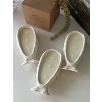 Ароматическая свеча Gentle Art Кашалот Гранатовый биттер (белый, хлопковый фитиль)