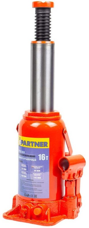 

Бутылочный домкрат Partner PA-T91604 (16т)