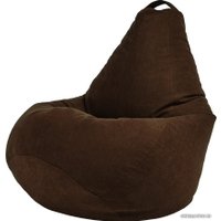 Кресло-мешок Palermo Bormio велюр XL (шоколад)