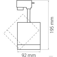 Трековый светильник Lightstar Canno 301272