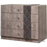 Комод КМК Мебель 4Я Монако 0673.1 (графит-дуб полярный)