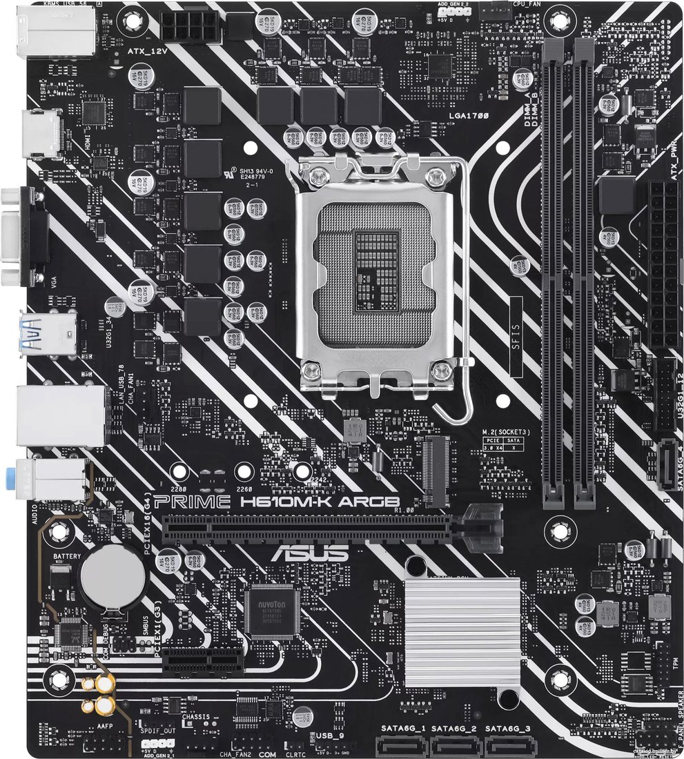 Материнская плата ASUS Prime H610M-K ARGB