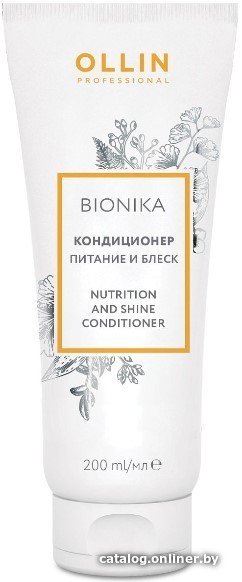 Кондиционер Ollin Professional BioNika Питание и блеск 200 мл