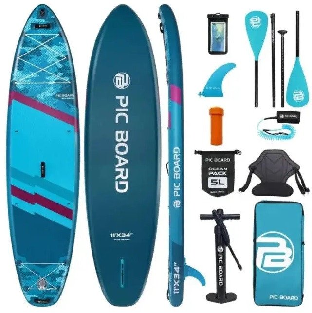 Сапборд Pic Board Camouflage Blue